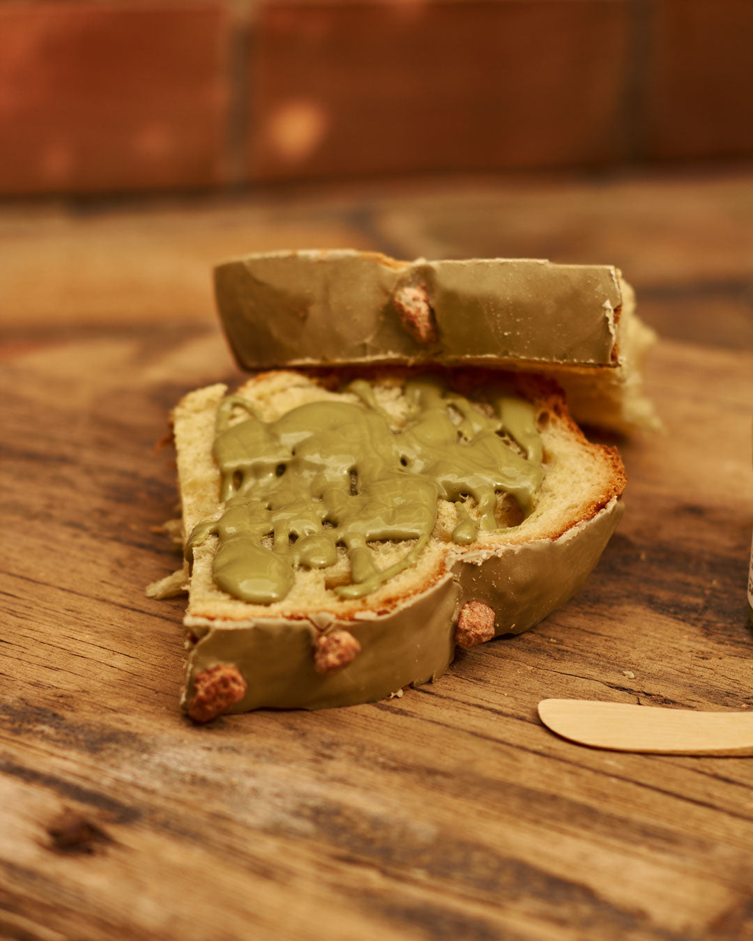 Colomba al Pistacchio mit Pistaziencreme